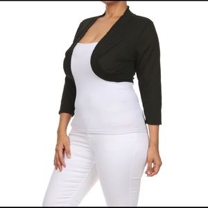 Unbranded Sweaters - Black Shrug Unbranded Sweaters - Black Shrug